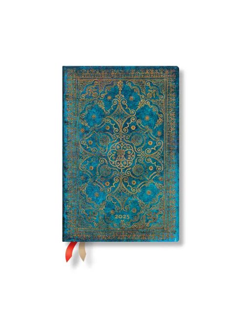 Paperblanks keményfedeles naptár (2025) 12 hónapos - Azure mini horizontális (9781408757420)