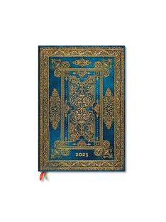   Paperblanks keményfedeles naptár (2025) 12 hónapos - Blue Luxe grande vertikális (9781408758328)