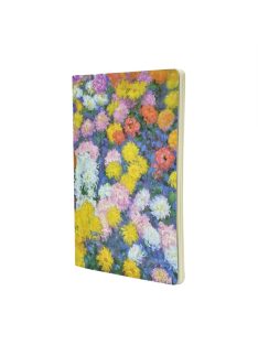   Paperblanks fűzött füzet A4 Monet’s Chrysanthemums vonalas