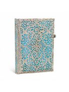 Paperblanks butikkönyv Maya Blue midi vonalas (9781439725627)