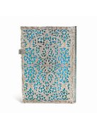 Paperblanks butikkönyv Maya Blue midi vonalas (9781439725627)