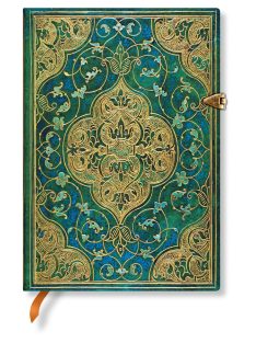   Paperblanks butikkönyv Turquoise Chronicles midi vonalas (9781439732144)