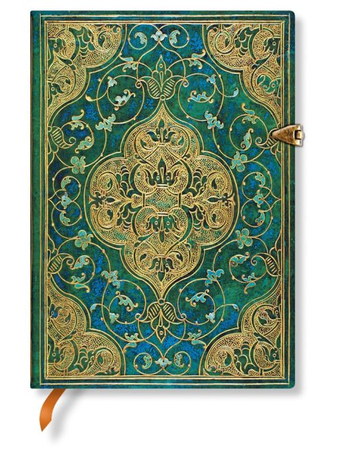 Paperblanks butikkönyv Turquoise Chronicles midi vonalas (9781439732144)