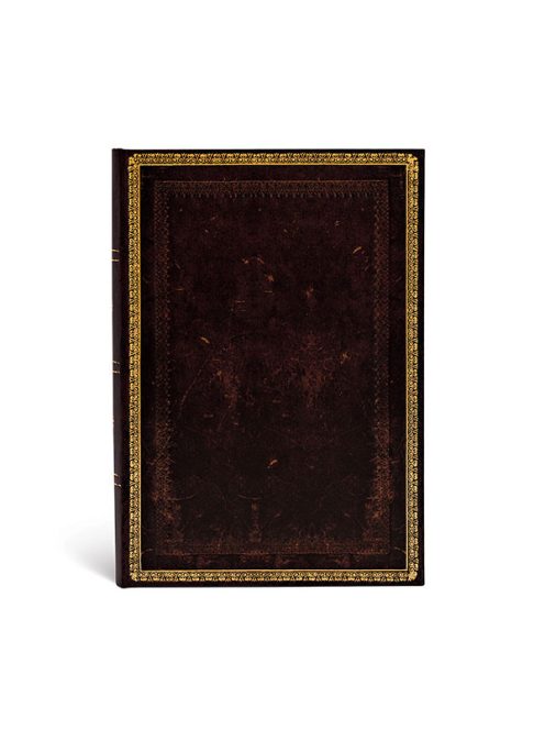 Paperblanks butikkönyv Black Moroccan midi vonalas (9781439735190)