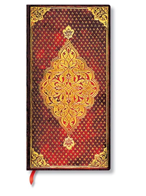 Paperblanks butikkönyv Golden Trefoil slim vonalas (9781439763650)