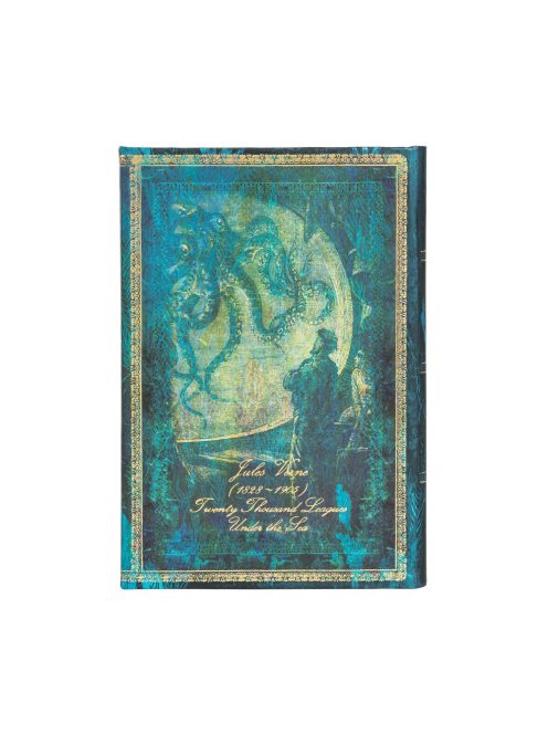 Paperblanks butikkönyv Verne, Twenty Thousand Leagues mini vonalas (9781439764947)