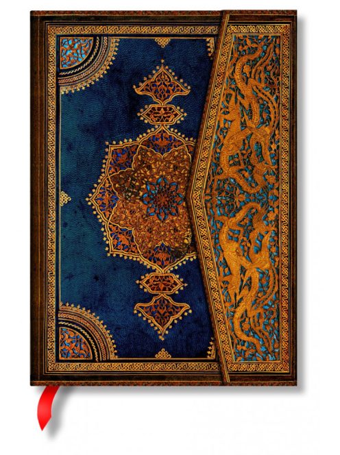 Paperblanks butikkönyv Safavid Indigo midi vonalas (9781439781999)