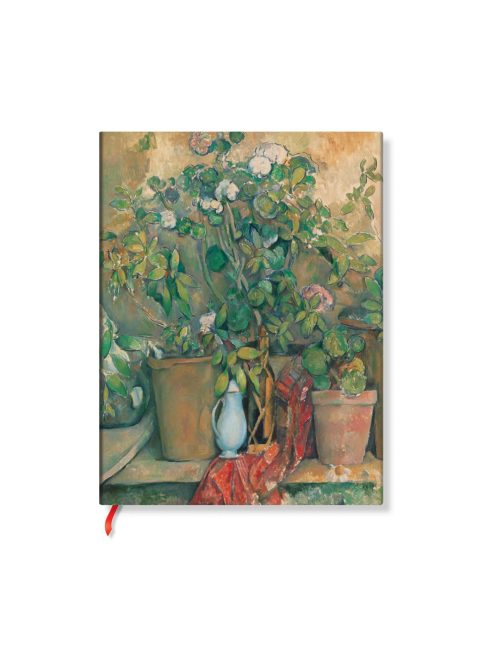 Paperblanks butikkönyv Cezanne’s Terracotta Pots and Flowers midi vonalas (9781439797884)
